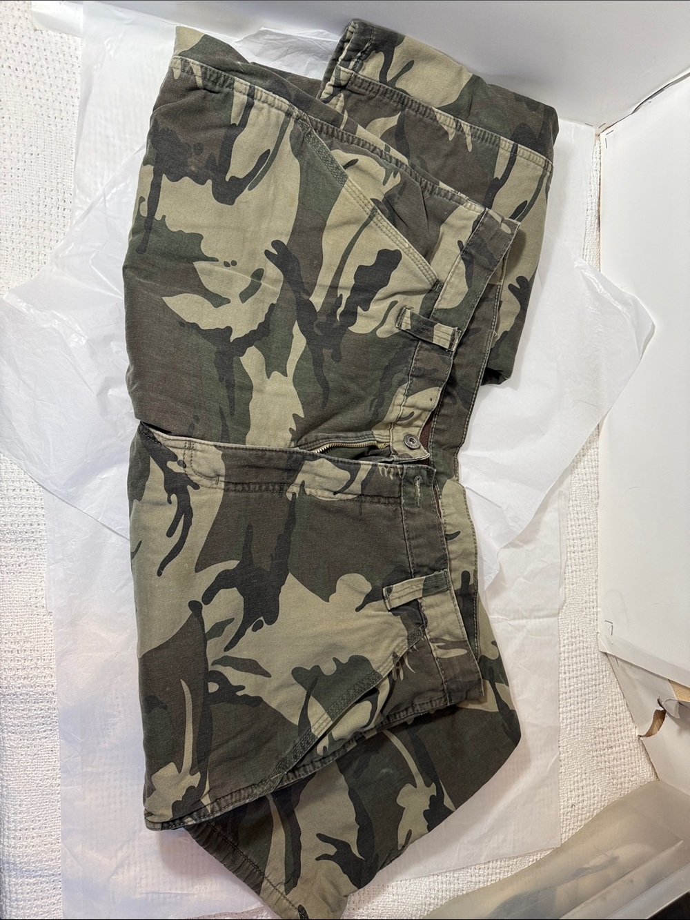 Wrangler Camouflage lined hunting pantsin Green and Brown